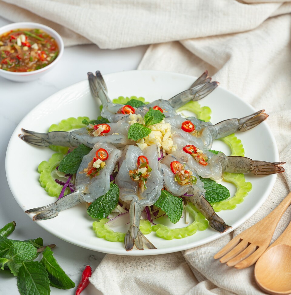 thai food;Shrimp in spicy fish sauce